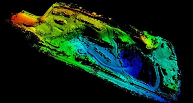3D scan point cloud of a site by Empire Mapping